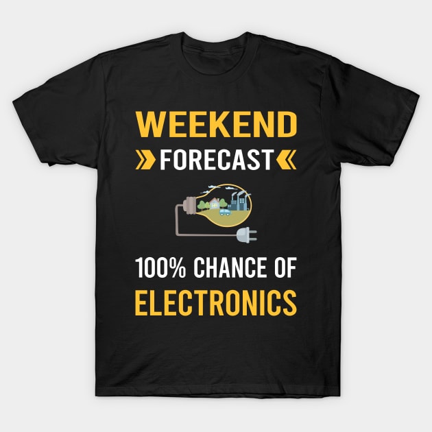 Weekend Forecast Electronics T-Shirt by Bourguignon Aror